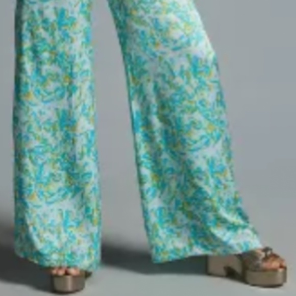 Brand New COREY LYNN CALTER SILKY RUFFLE WIDE-LEG JUMPSUIT - Picture 5 of 10